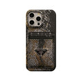 Prada Serpentine Leather iPhone Case with Card Holder | Premium Edition