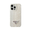 Prada Classic White iPhone Case | Sleek Luxury Protection