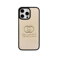 Premium Leather GG Luxury iPhone Case