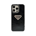 Prada Leather iPhone Case Black | Premium Luxury Protection