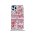 Serenityll™ Pink CD iPhone Case – Dior-Inspired Luxury Design