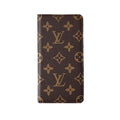 Leather Monogram iPhone Case with Wallet & Card Holder