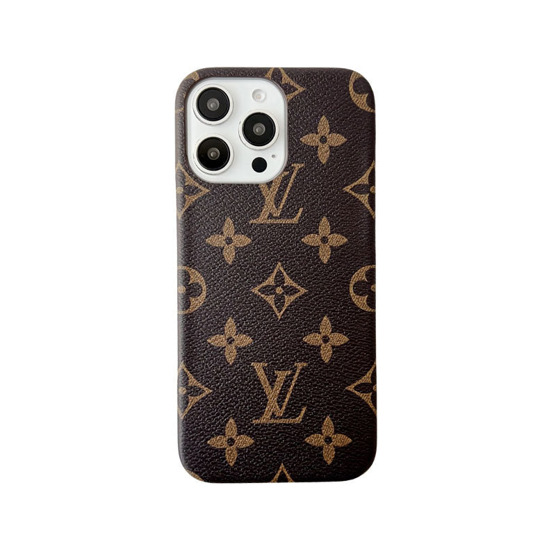 Classic Leather Monogram iPhone Case
