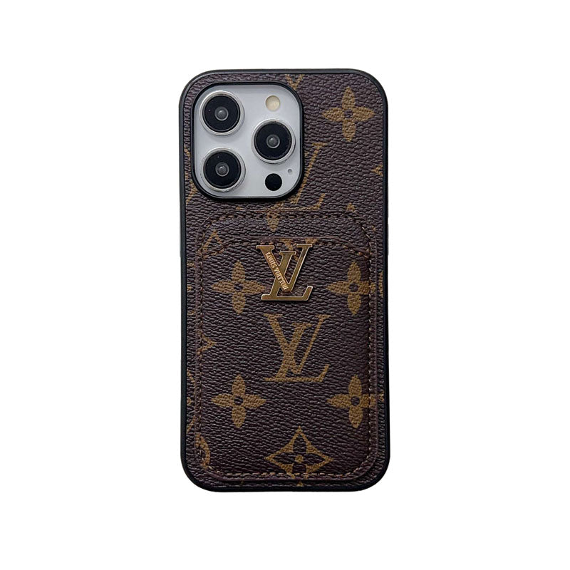 Classic Monogram iPhone Case with Card Holder – Big Printing
