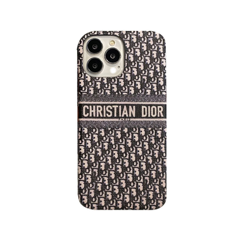 Dior CD iPhone Case – Black