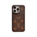 LV Monogram iPhone Case with Card Holder — Bold Print