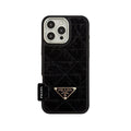 Prada Leather iPhone Case | Timeless Black Luxury Protection