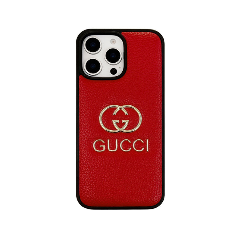 Gucci GG Premium Leather iPhone Case