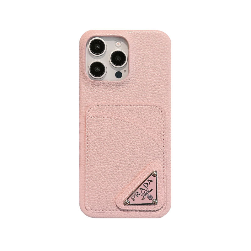 Prada Luxury iPhone Case with Card Holder | Style Meets Function