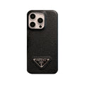 Prada Black Leather iPhone Case | Sleek Professional Protection