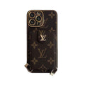 Louis Vuitton Monogram iPhone Case with Card Wallet & Strap | 3-in-1 Luxury