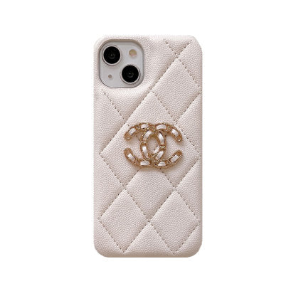 Chanel CC Classic Leather iPhone Case – White