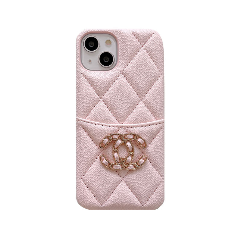 Chanel CC Classic Leather iPhone Case with Card Holder