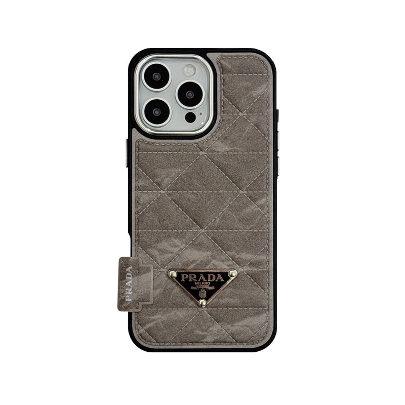 Prada Leather iPhone Case | Luxury Style & Protection