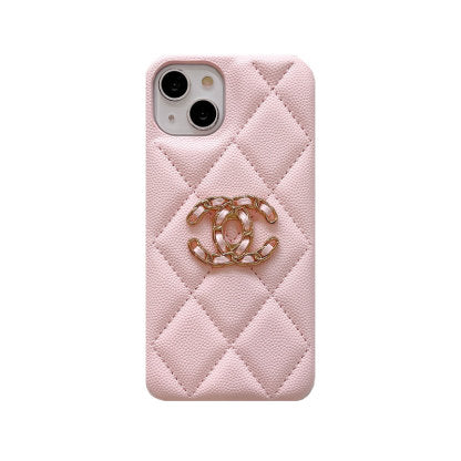 Chanel CC Classic Leather iPhone Case – Pink