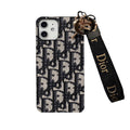 Dior CD iPhone Case with Strap – Black