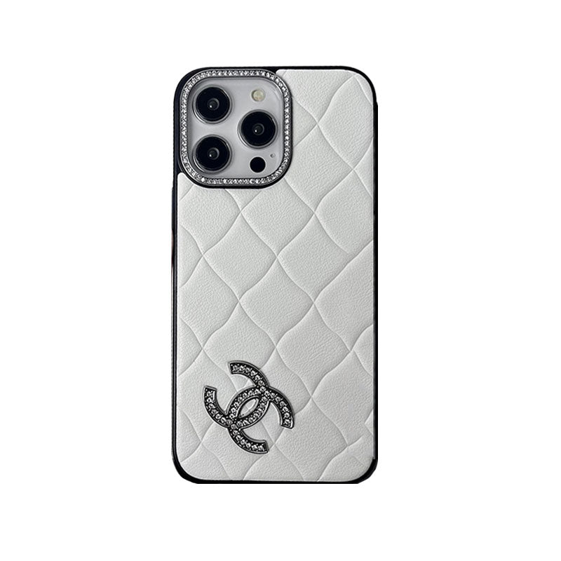 Chanel CC iPhone Case – White