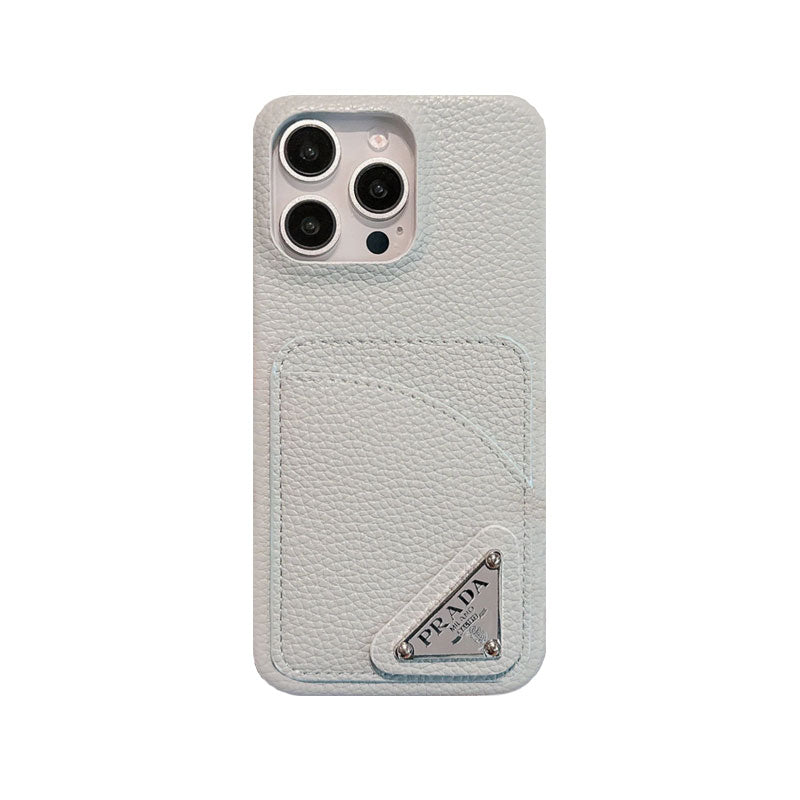 Prada Luxury iPhone Case with Card Holder | Style Meets Function