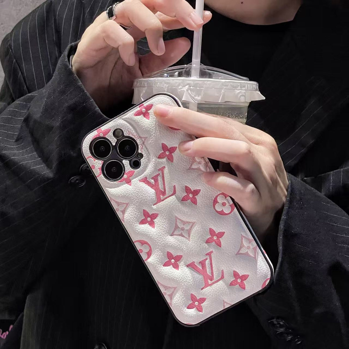 Louis Vuitton Monogram iPhone Case – Pink