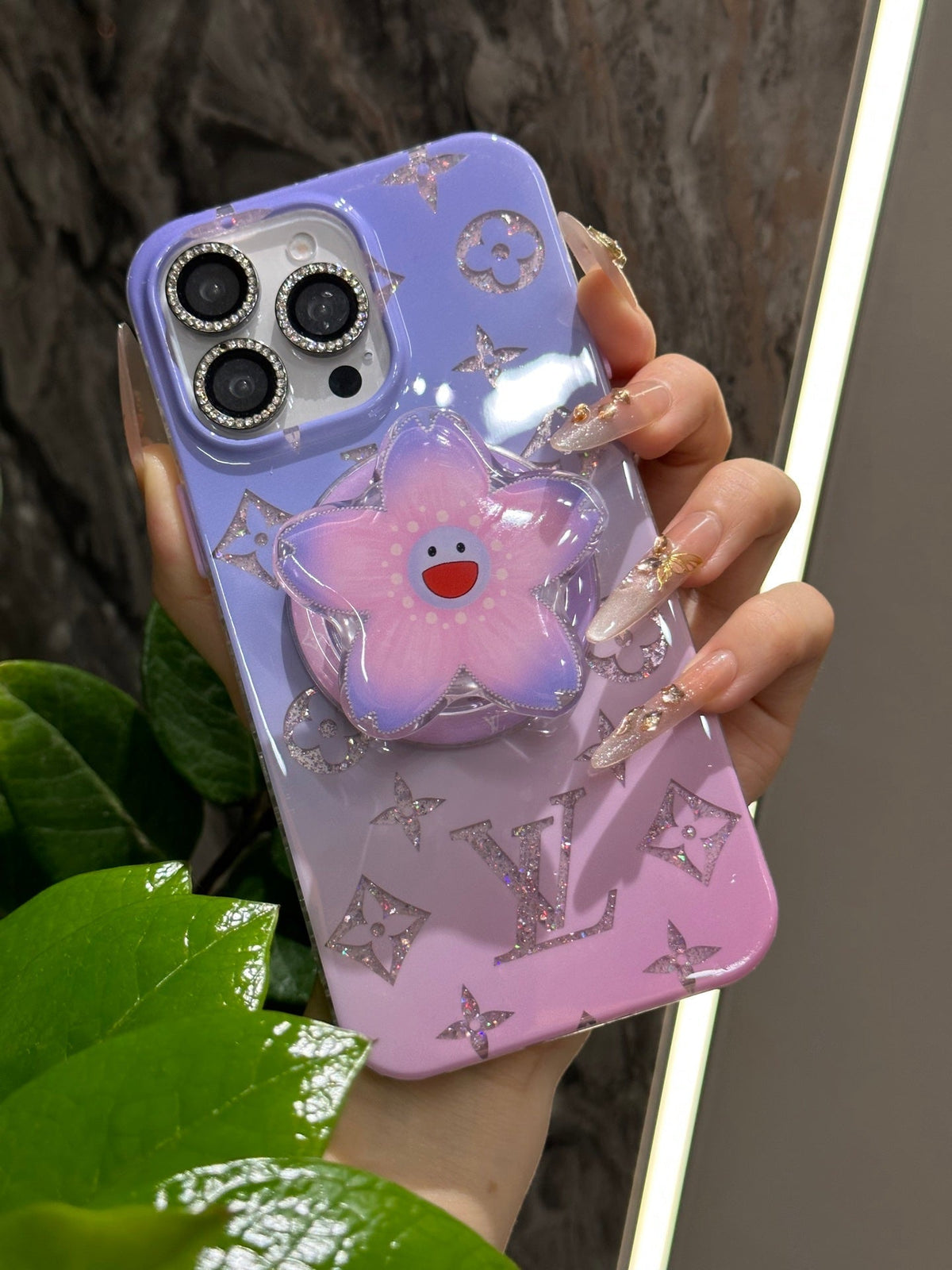 Serenityll™ 101859 iPhone Case – LV-Inspired Luxury Design
