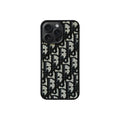 Dior CD Black Monogram iPhone Case