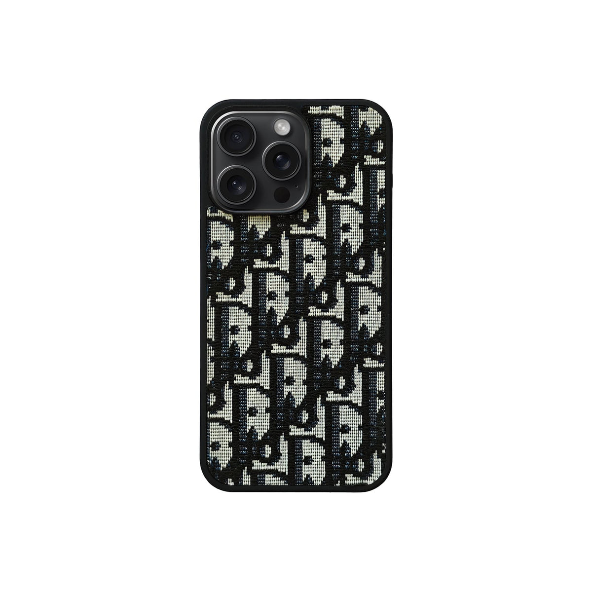 Dior CD Black Monogram iPhone Case