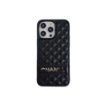 Chanel CC Vintage Leather iPhone Case – Black