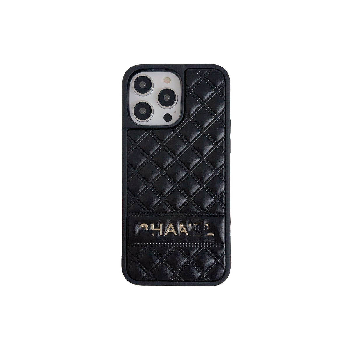 Chanel CC Vintage Leather iPhone Case – Black