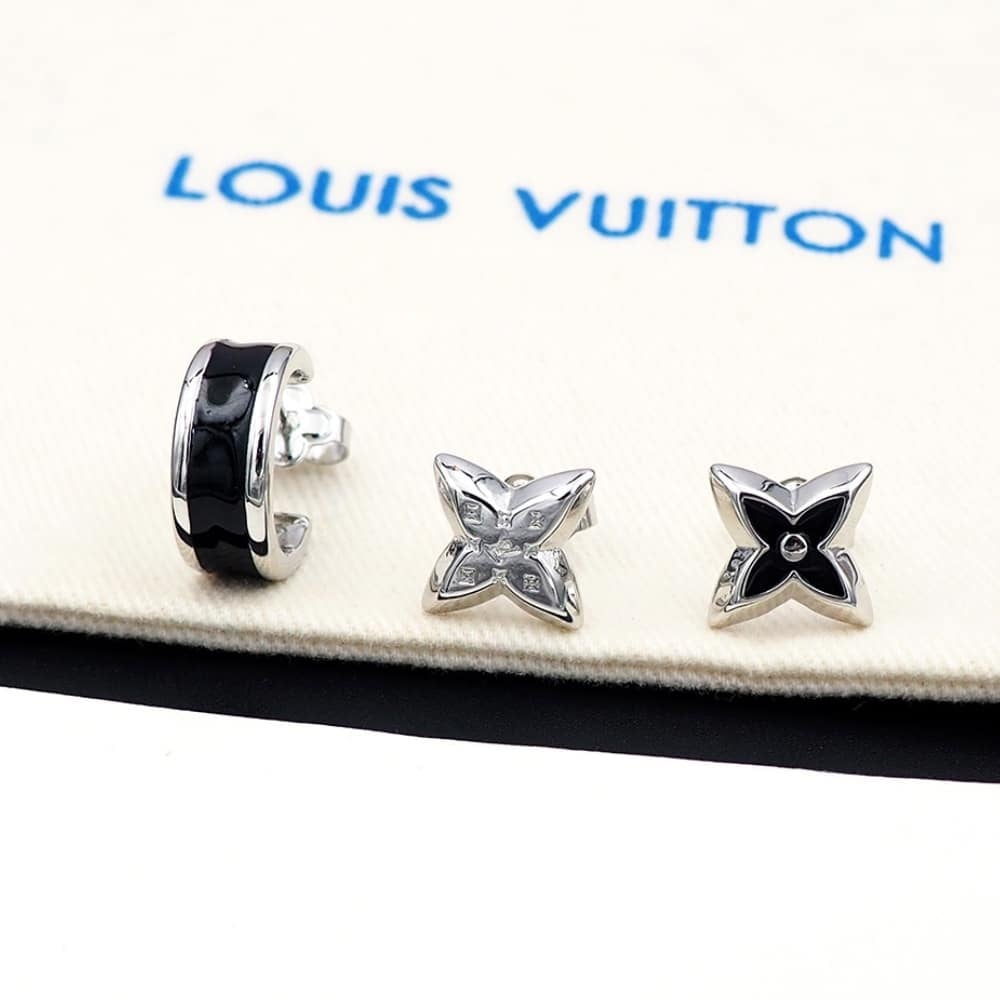Louis Vuitton LV Spike Earrings Silver M01718