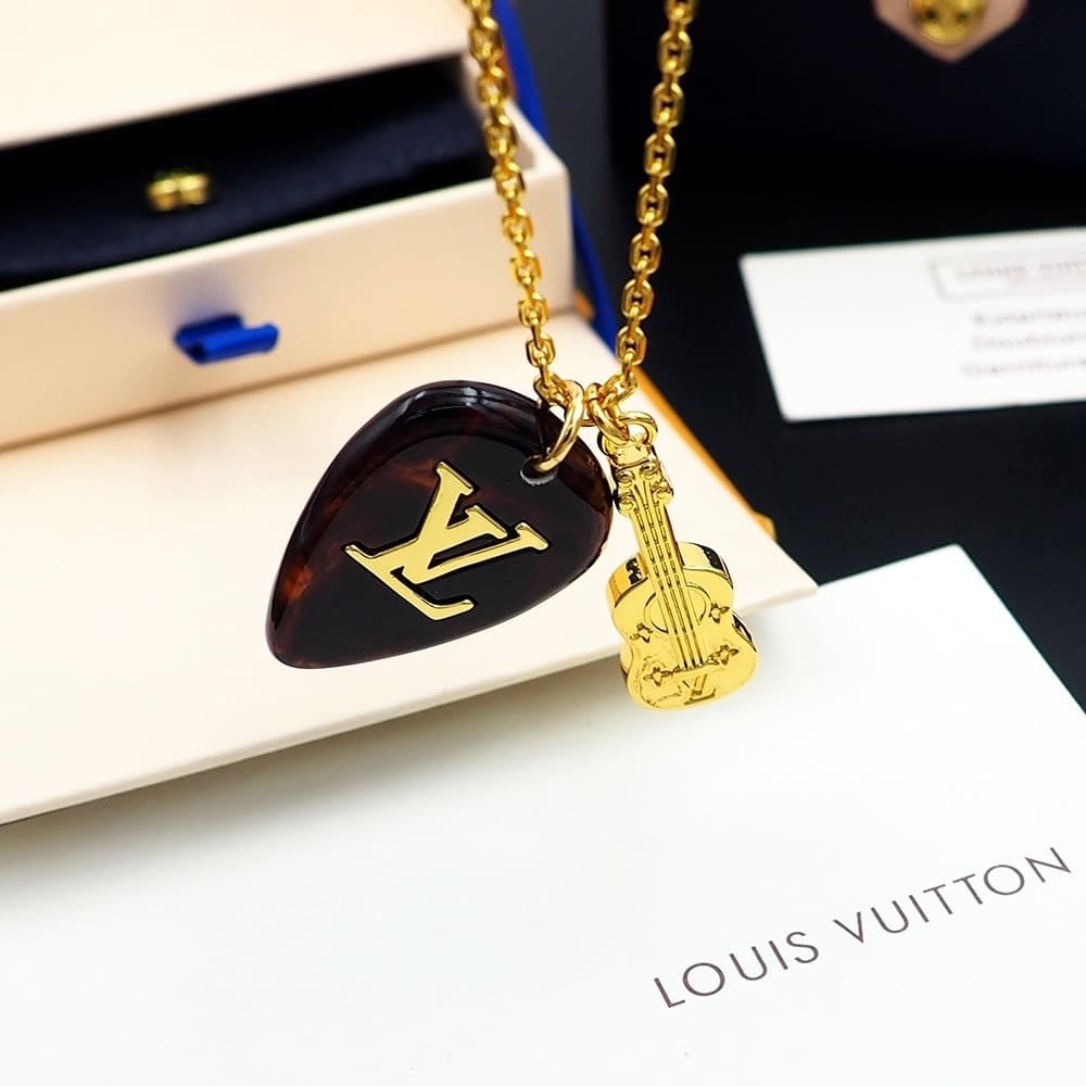 Louis Vuitton LV Picks Necklace Gold M01865