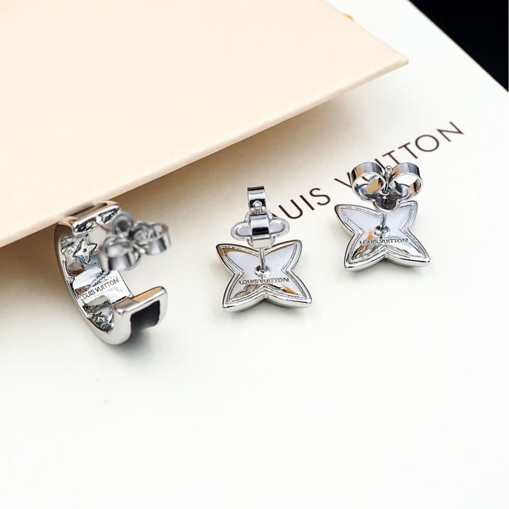 Louis Vuitton LV Spike Earrings Silver M01718