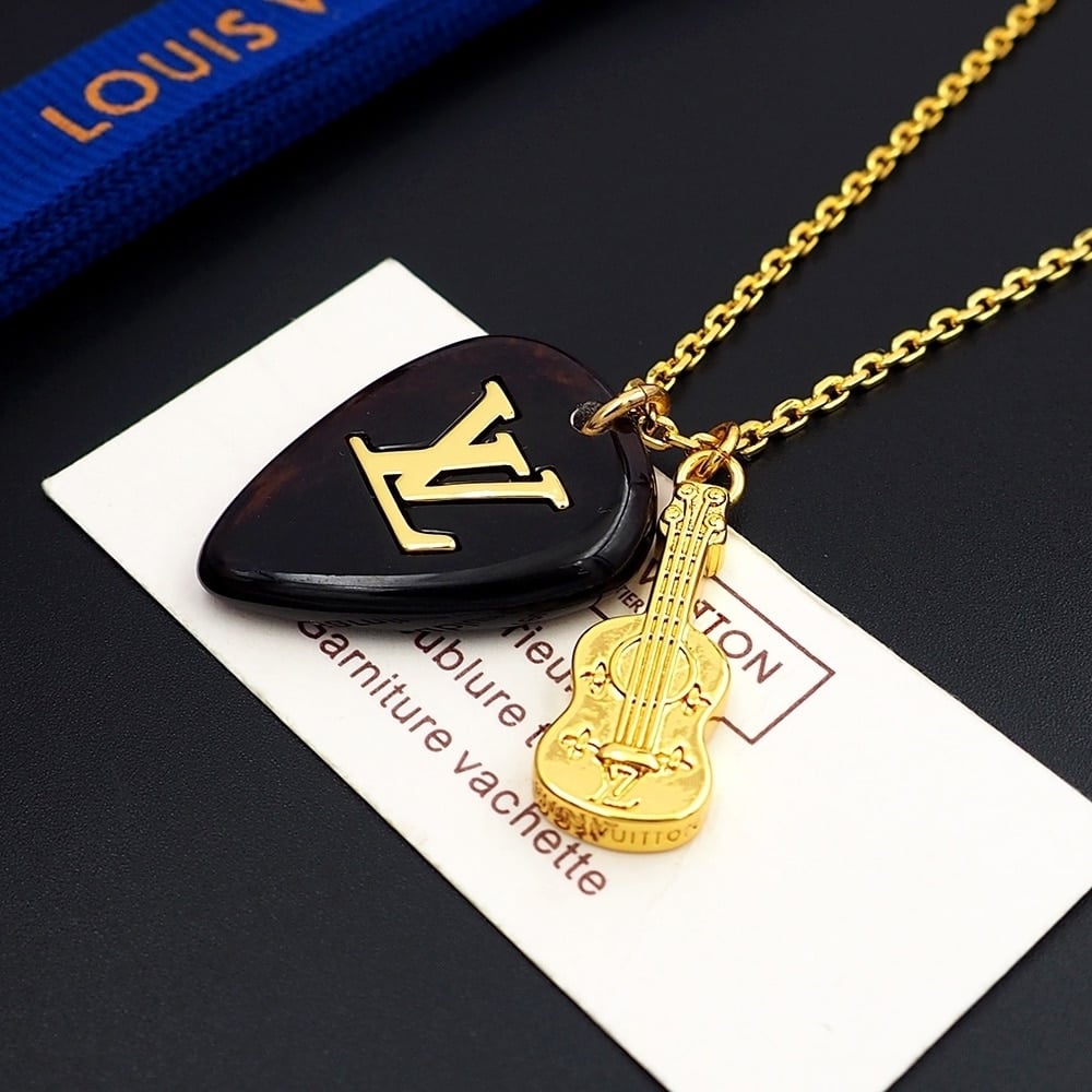 Louis Vuitton LV Picks Necklace Gold M01865