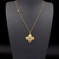 Louis Vuitton LV Médaillon Necklace Gold M02001