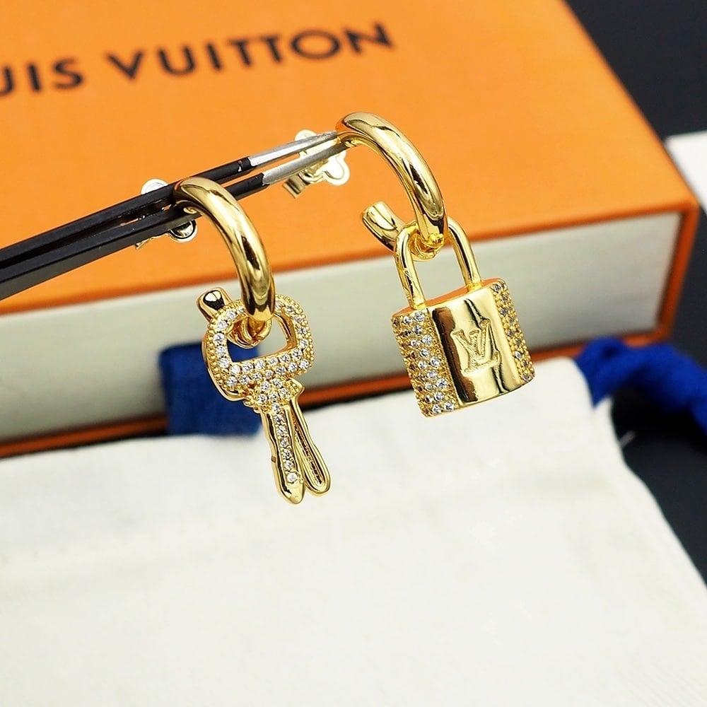 Louis Vuitton LV Padlock Earrings M01583