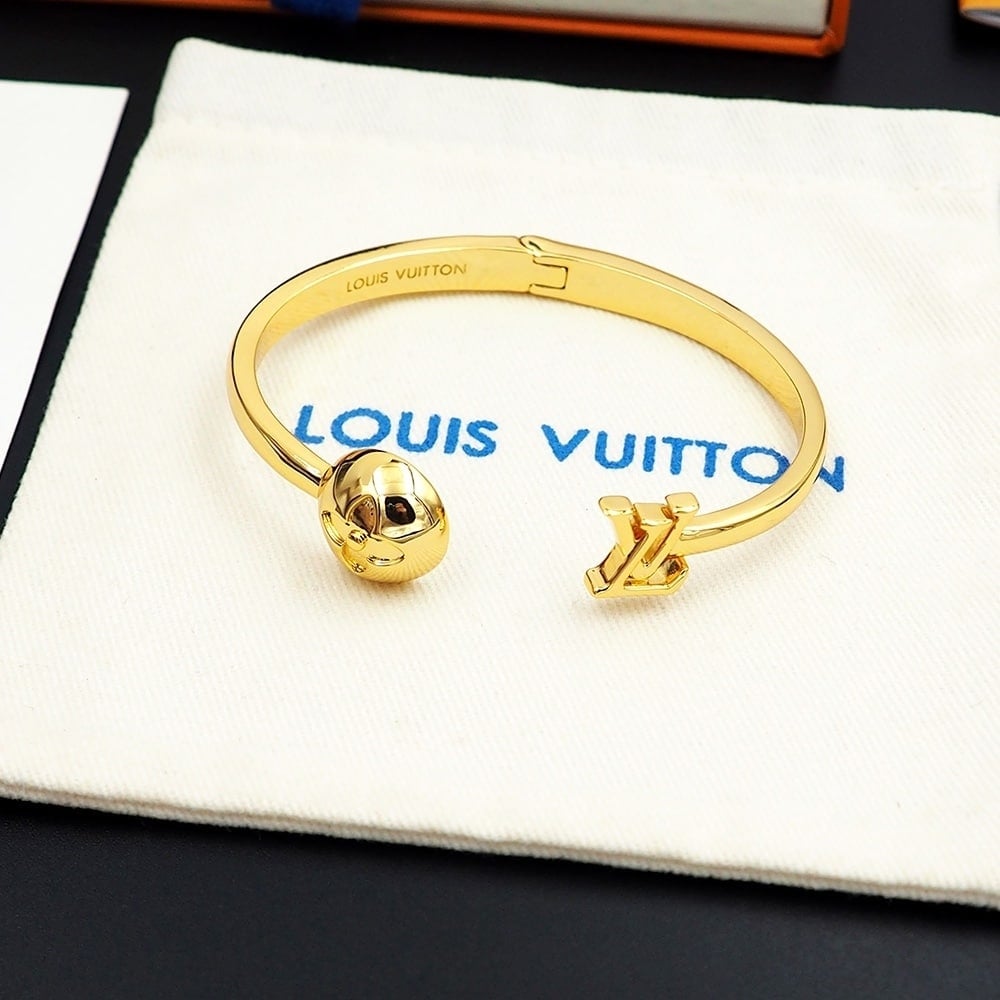 Louis Vuitton Cuff Bracelet Gold