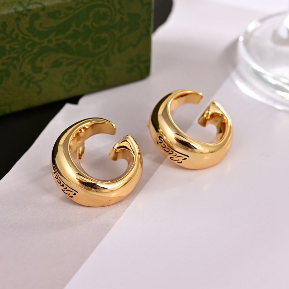 Gucci Earrings With G Motif Gold
