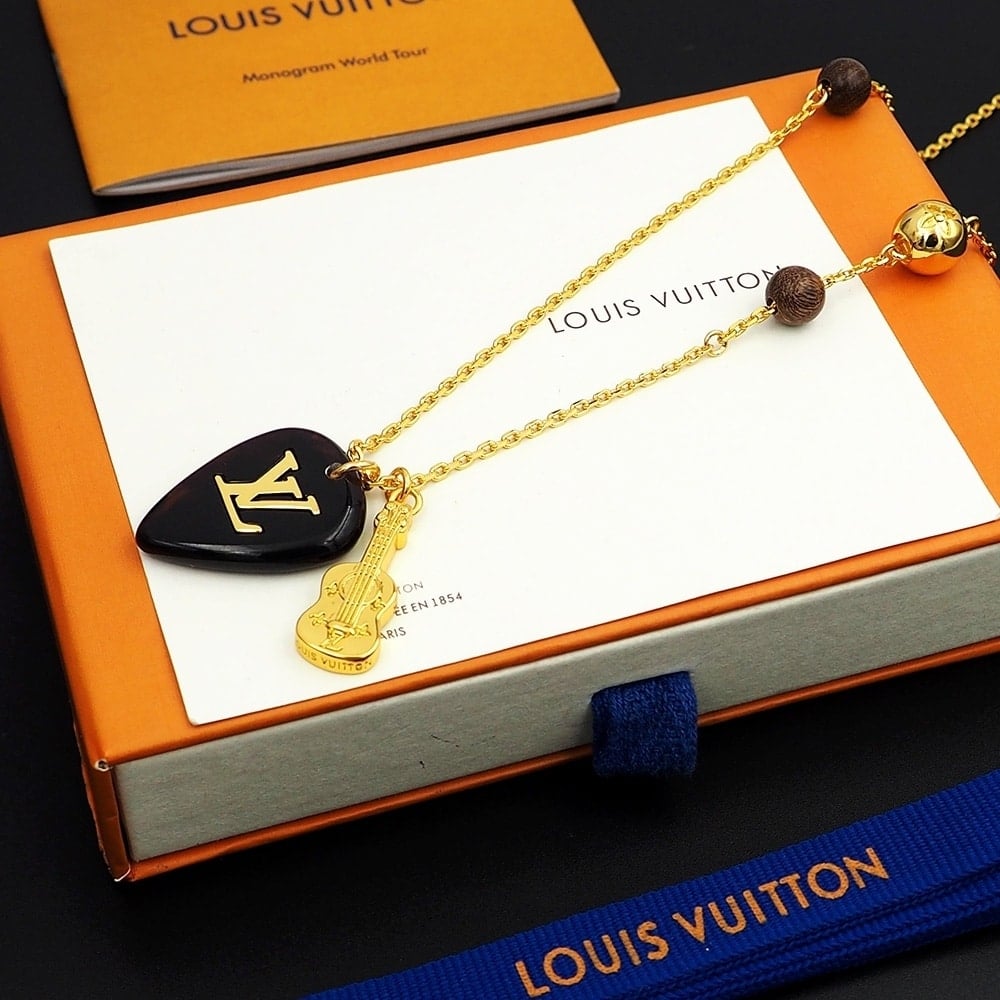Louis Vuitton LV Picks Necklace Gold M01865