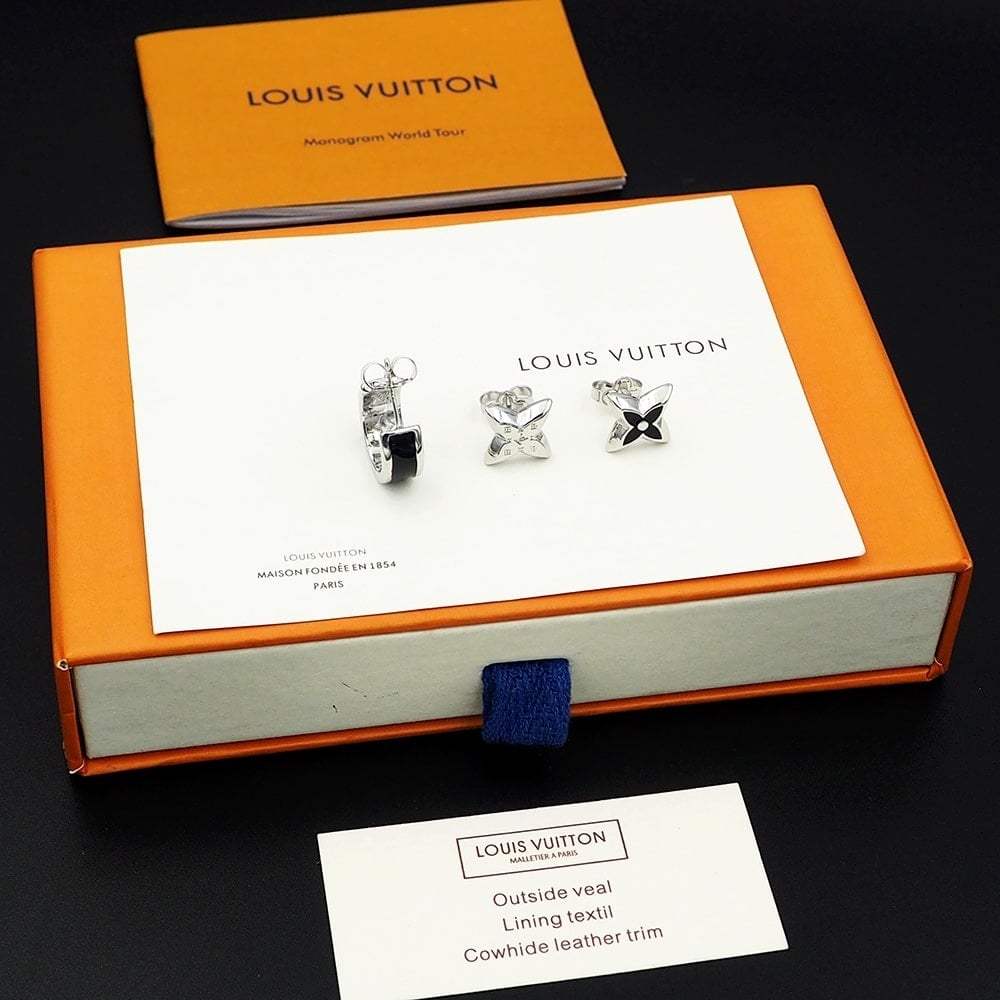 Louis Vuitton LV Spike Earrings Silver M01718