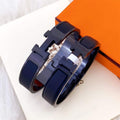 Hermes Mini Clic Anchor Chain Bracelet Black H703203FK01T4
