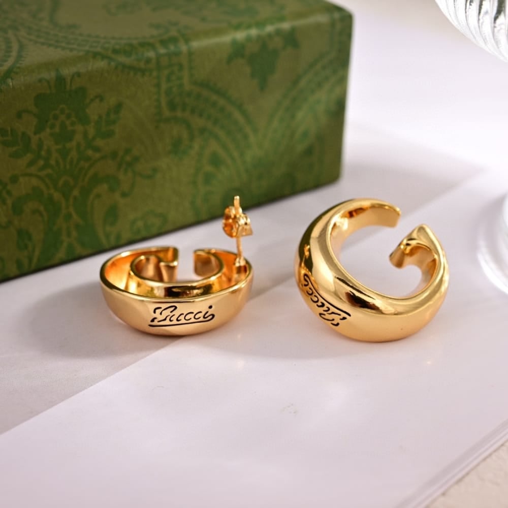Gucci Earrings With G Motif Gold