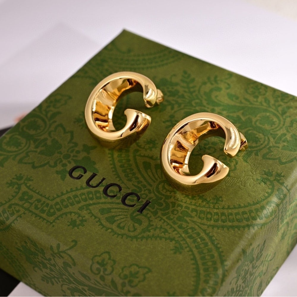 Gucci Earrings With G Motif Gold