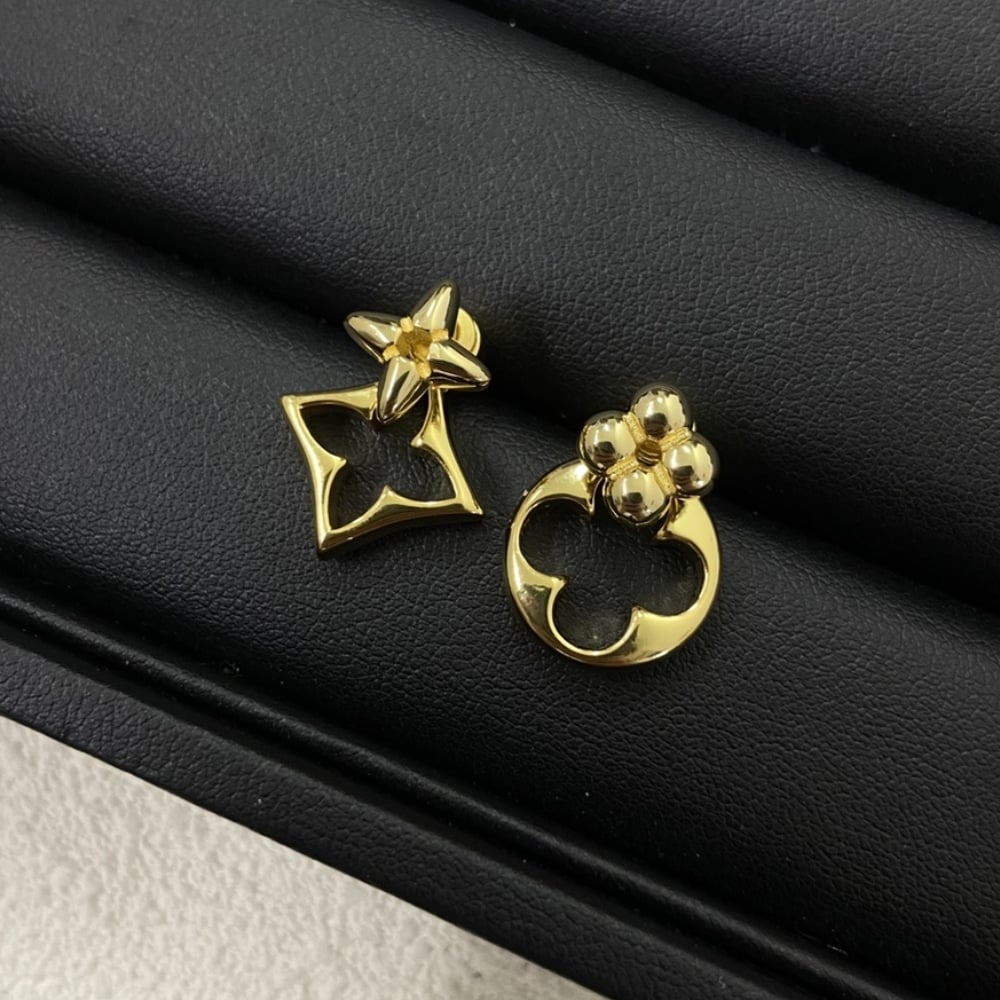 Louis Vuitton LV Flowergram Earrings Gold M00770