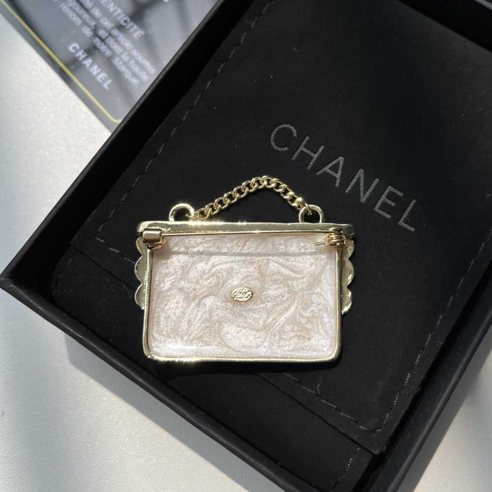 Chanel Bag Shaped Brooch
