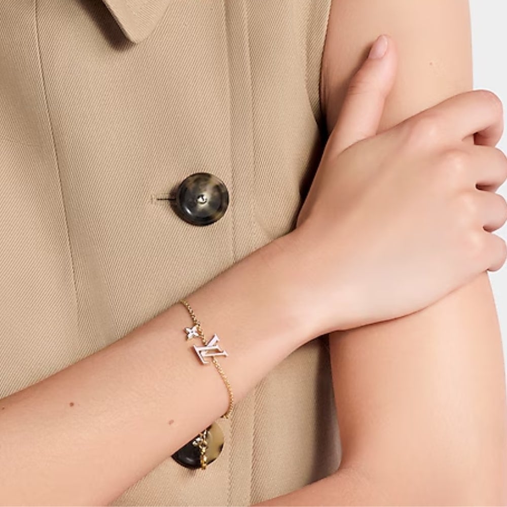 Louis Vuitton LV Iconic Enamel Bracelet Pink M1008A