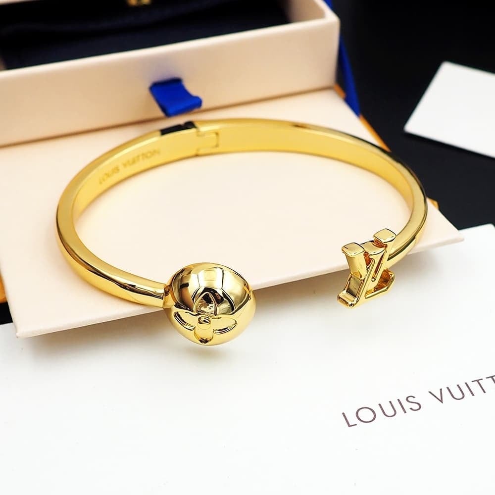 Louis Vuitton Cuff Bracelet Gold