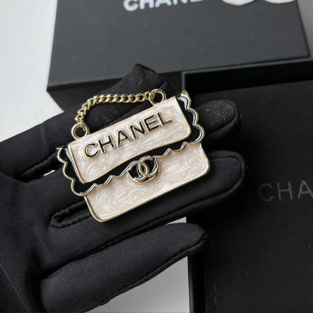 Chanel Bag Shaped Brooch