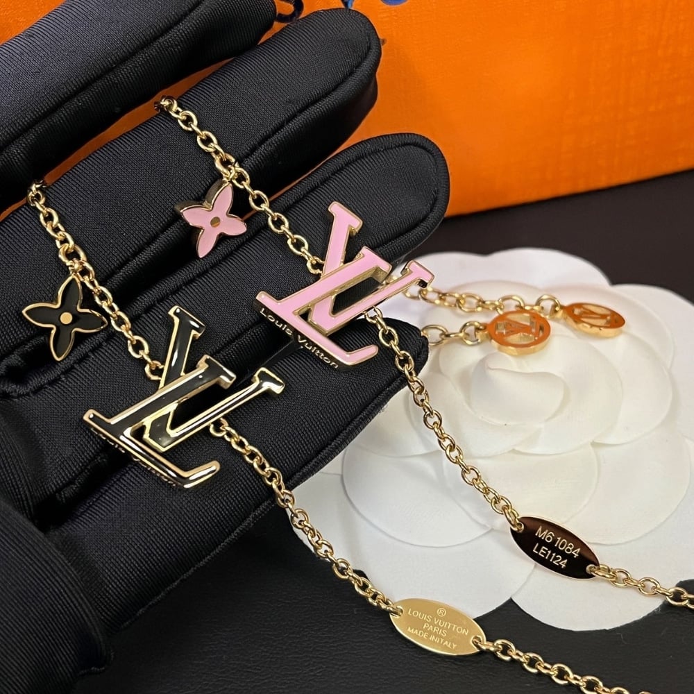Louis Vuitton LV Iconic Enamel Bracelet Pink M1008A