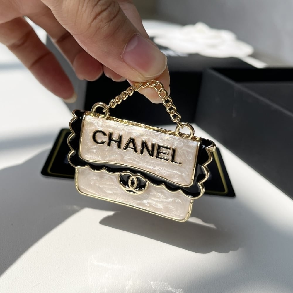 Chanel Bag Shaped Brooch