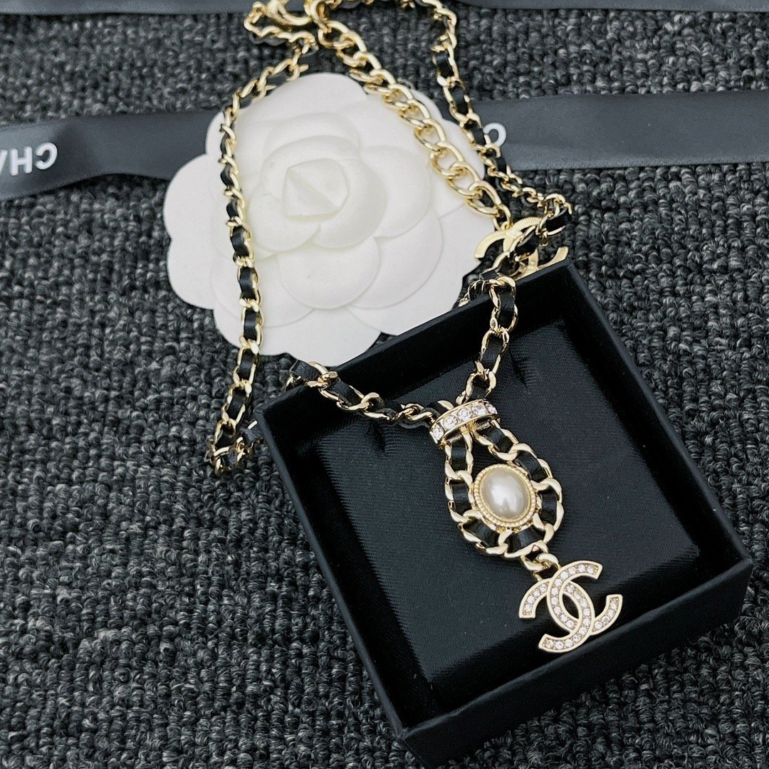 CC Monogram Necklace