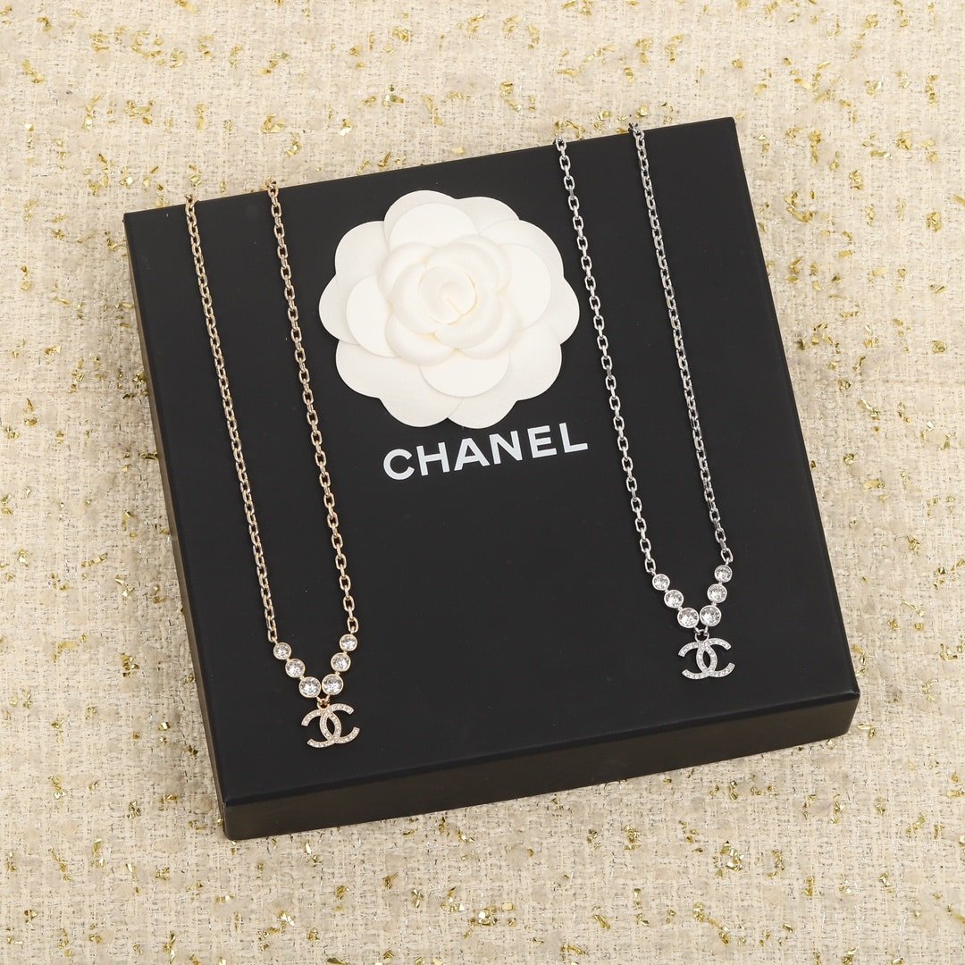 Chanel Cc Gold Necklace